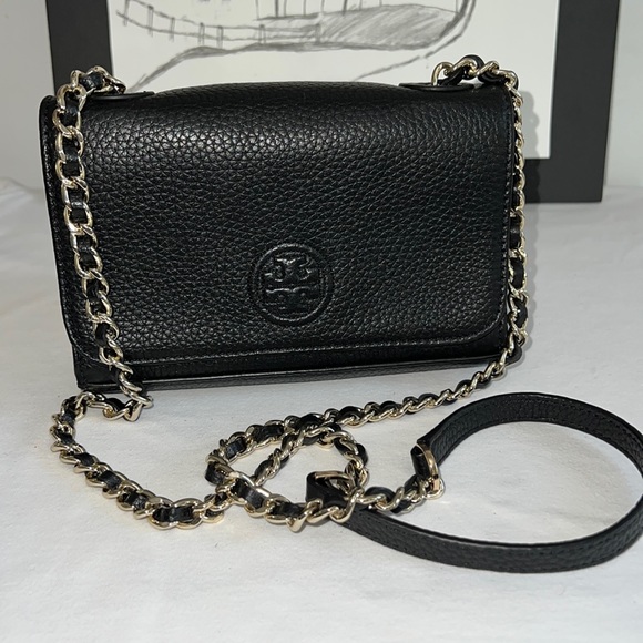 Tory Burch Handbags - Tory Burch, Crossbody, Crossbody, black, leather purse